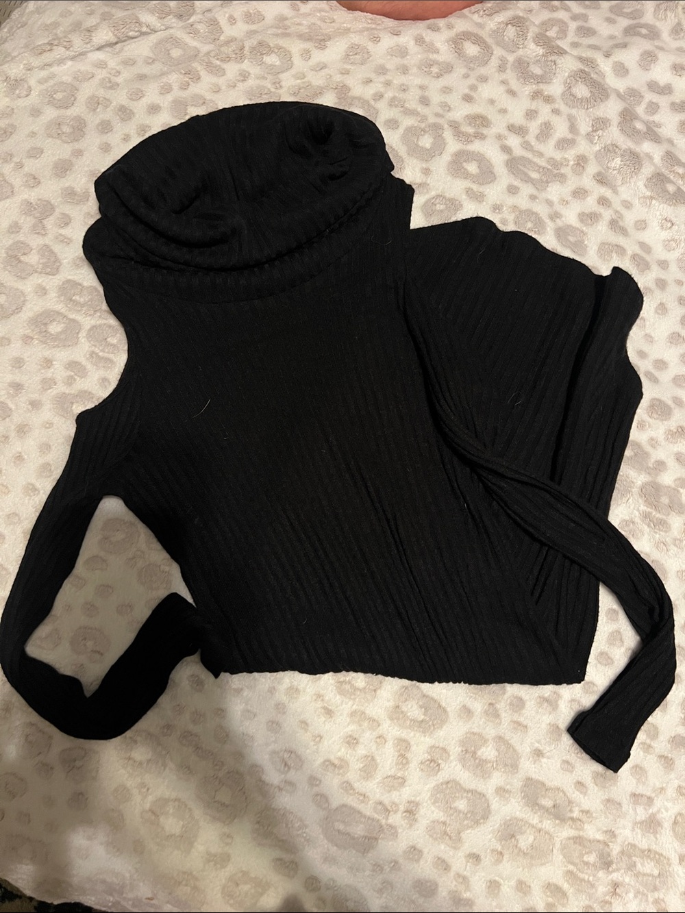 Adam Levine Collection Black Long Sleeve Turtleneck Dress